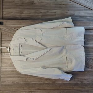 Inner View Women's Vintage White Large One Button Oversized Jacket Size Large